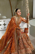 Zarin by Eleshia Embroidered Net 3Pc Suit - KHWAHER - House Of Hania