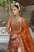 Zarin by Eleshia Embroidered Net 3Pc Suit - KHWAHER - House Of Hania