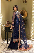 Zarin by Eleshia Embroidered Organza 3Pc Suit - SAARYA - House Of Hania