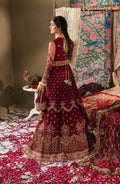 Zarin by Eleshia Unstitched Embroidered Net 3Pc Suit - ASHMIZA - House Of Hania