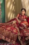 Zarin by Eleshia Unstitched Embroidered Net 3Pc Suit - ASHMIZA - House Of Hania