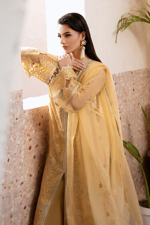 Zarposh | Elara Formals | Zard - House Of Hania