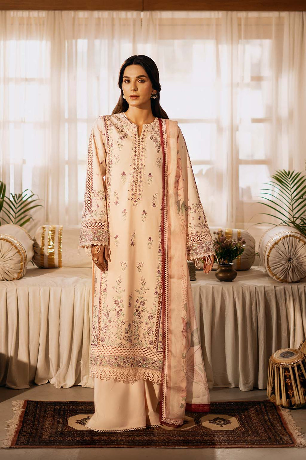 Zarposh | Sajni Lawn 25 | Gulbano - House Of Hania