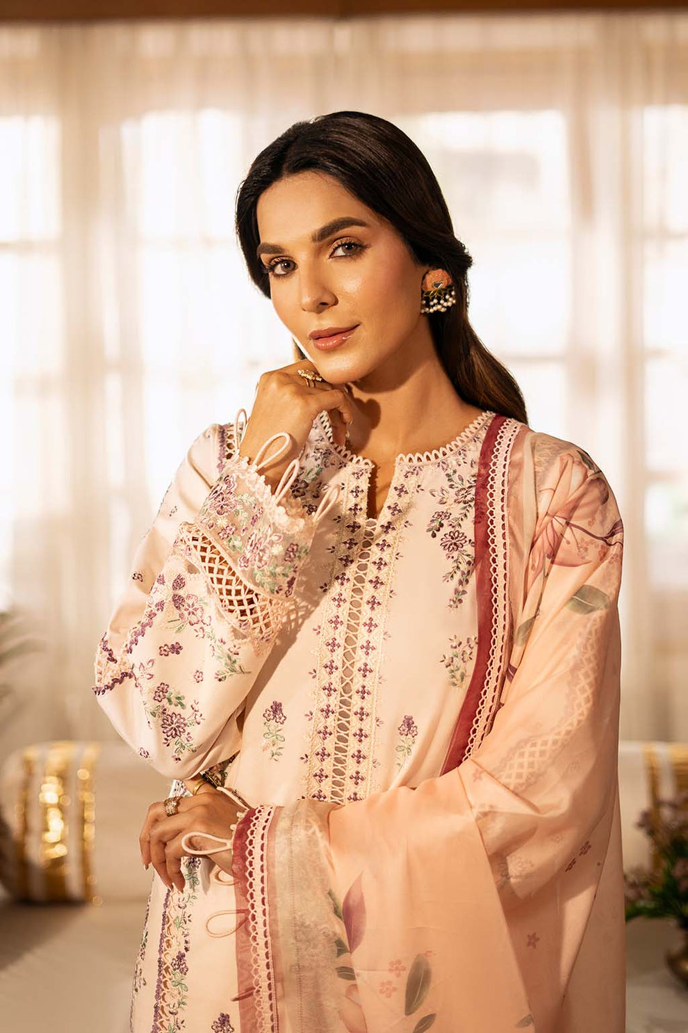 Zarposh | Sajni Lawn 25 | Gulbano - House Of Hania