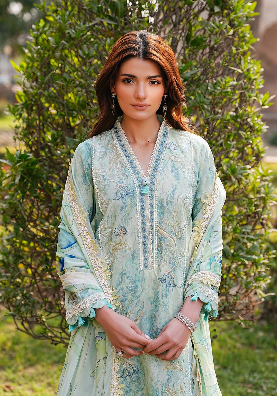 Zarqash | Luxe Lawn 26 | ZQL001 - House Of Hania