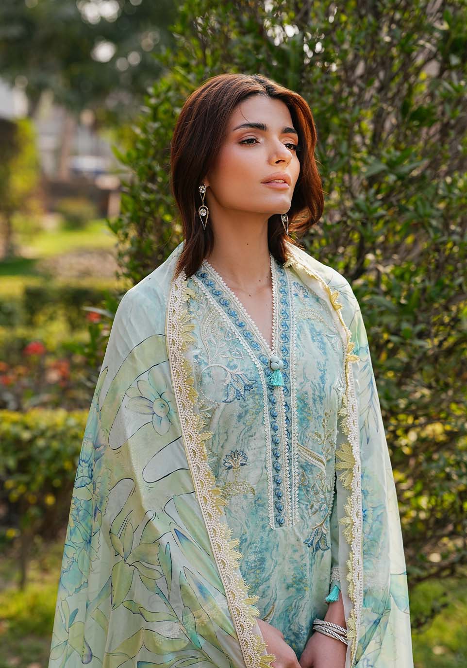 Zarqash | Luxe Lawn 26 | ZQL001 - House Of Hania