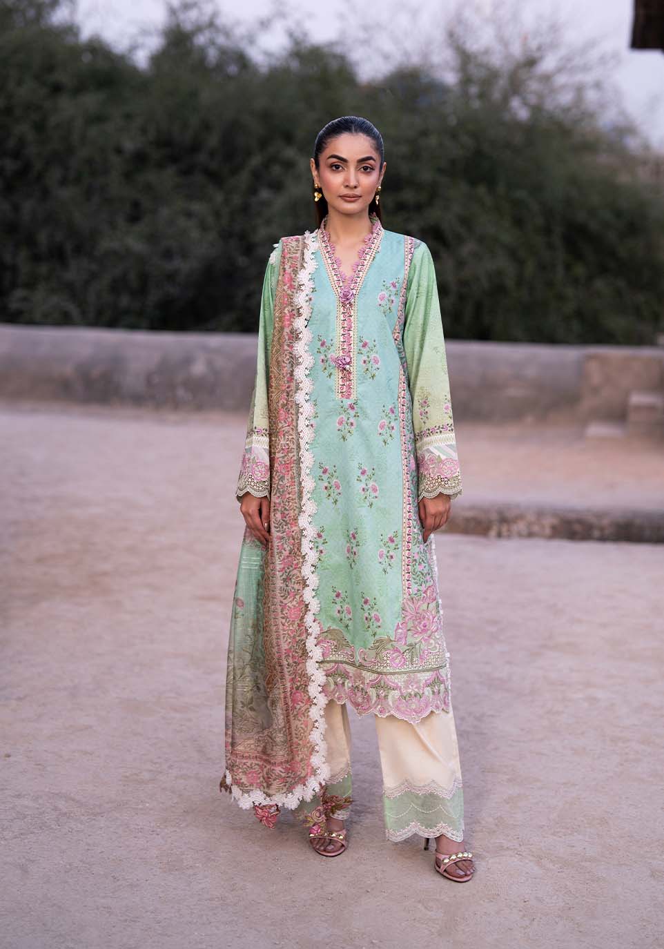 Zarqash | Luxe Lawn 26 | ZQL0011 - House Of Hania