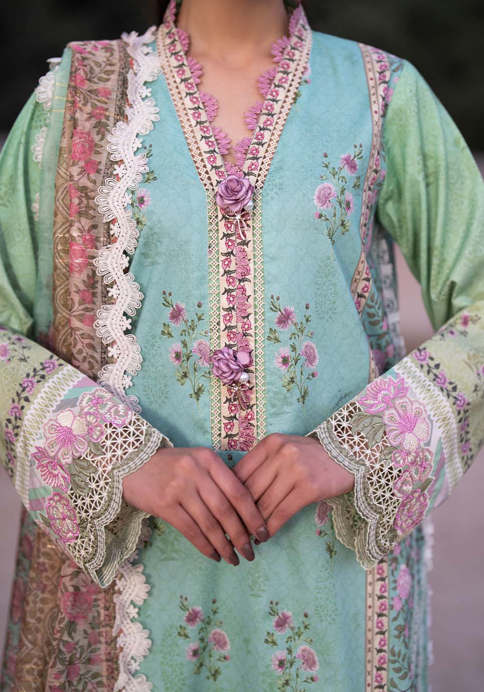 Zarqash | Luxe Lawn 26 | ZQL0011 - House Of Hania