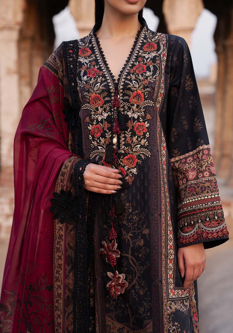 Zarqash | Luxe Lawn 26 | ZQL0012 - House Of Hania