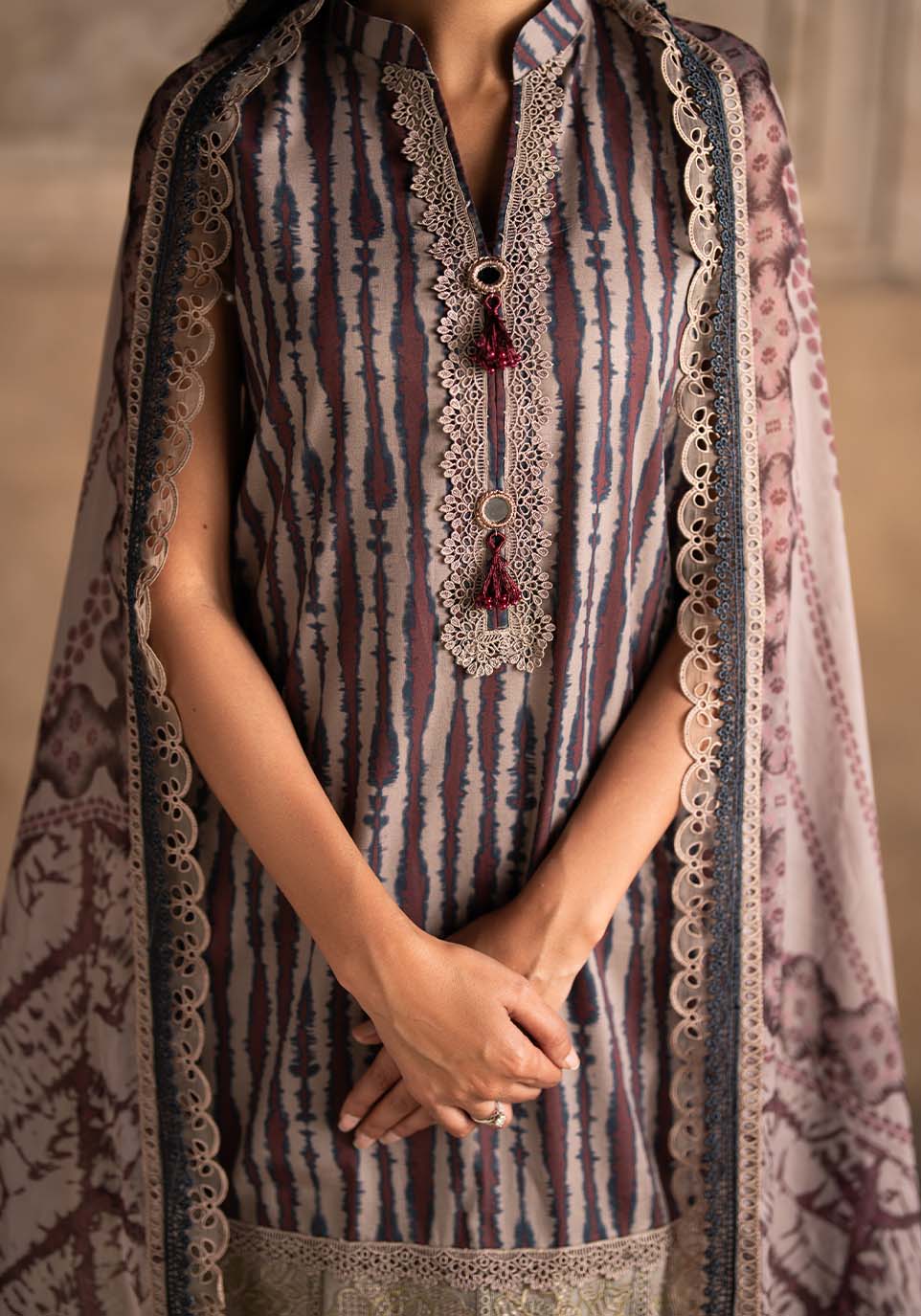 Zarqash | Luxe Lawn 26 | ZQL0015 - House Of Hania