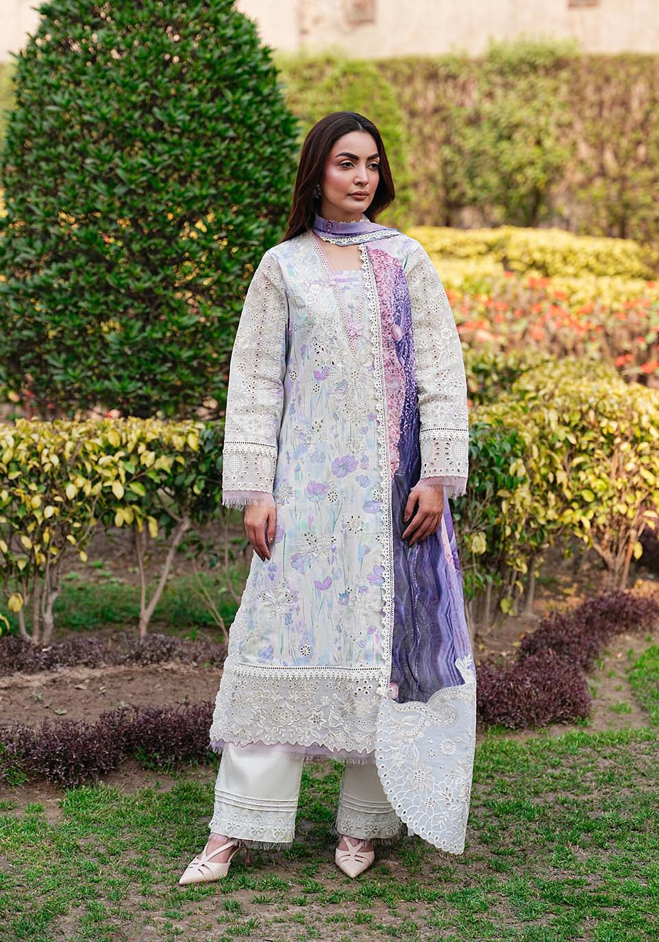 Zarqash | Luxe Lawn 26 | ZQL002 - House Of Hania