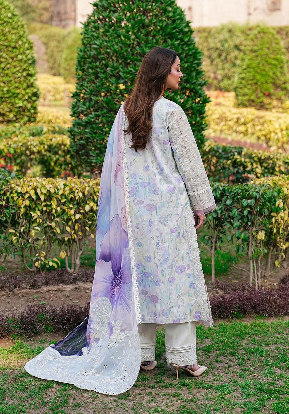Zarqash | Luxe Lawn 26 | ZQL002 - House Of Hania