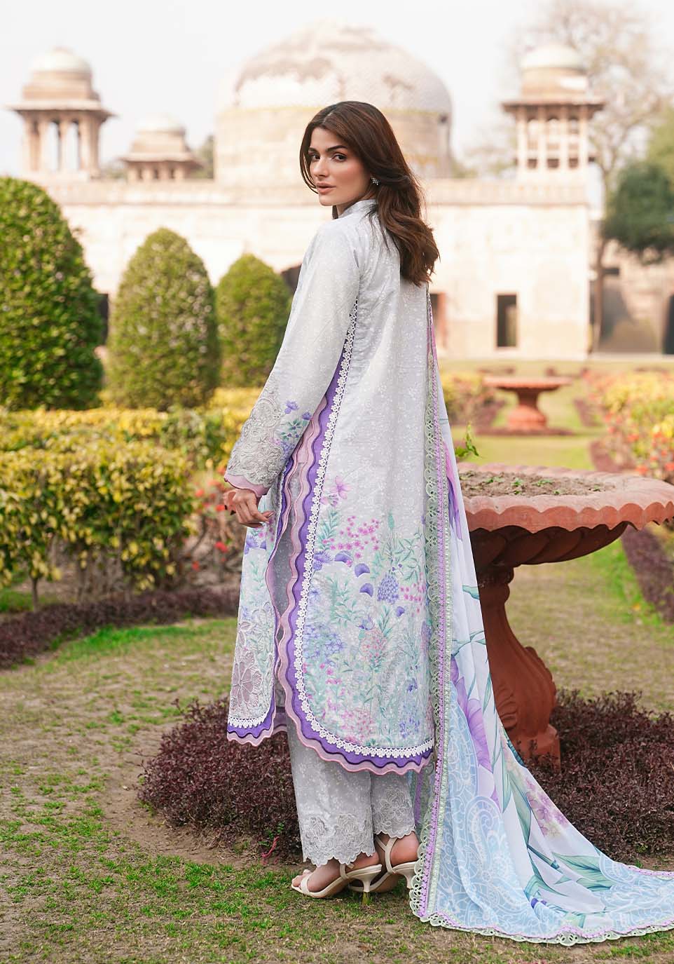 Zarqash | Luxe Lawn 26 | ZQL003 - House Of Hania