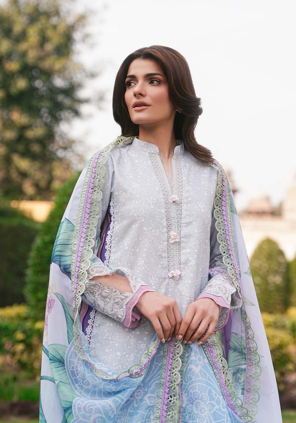 Zarqash | Luxe Lawn 26 | ZQL003 - House Of Hania