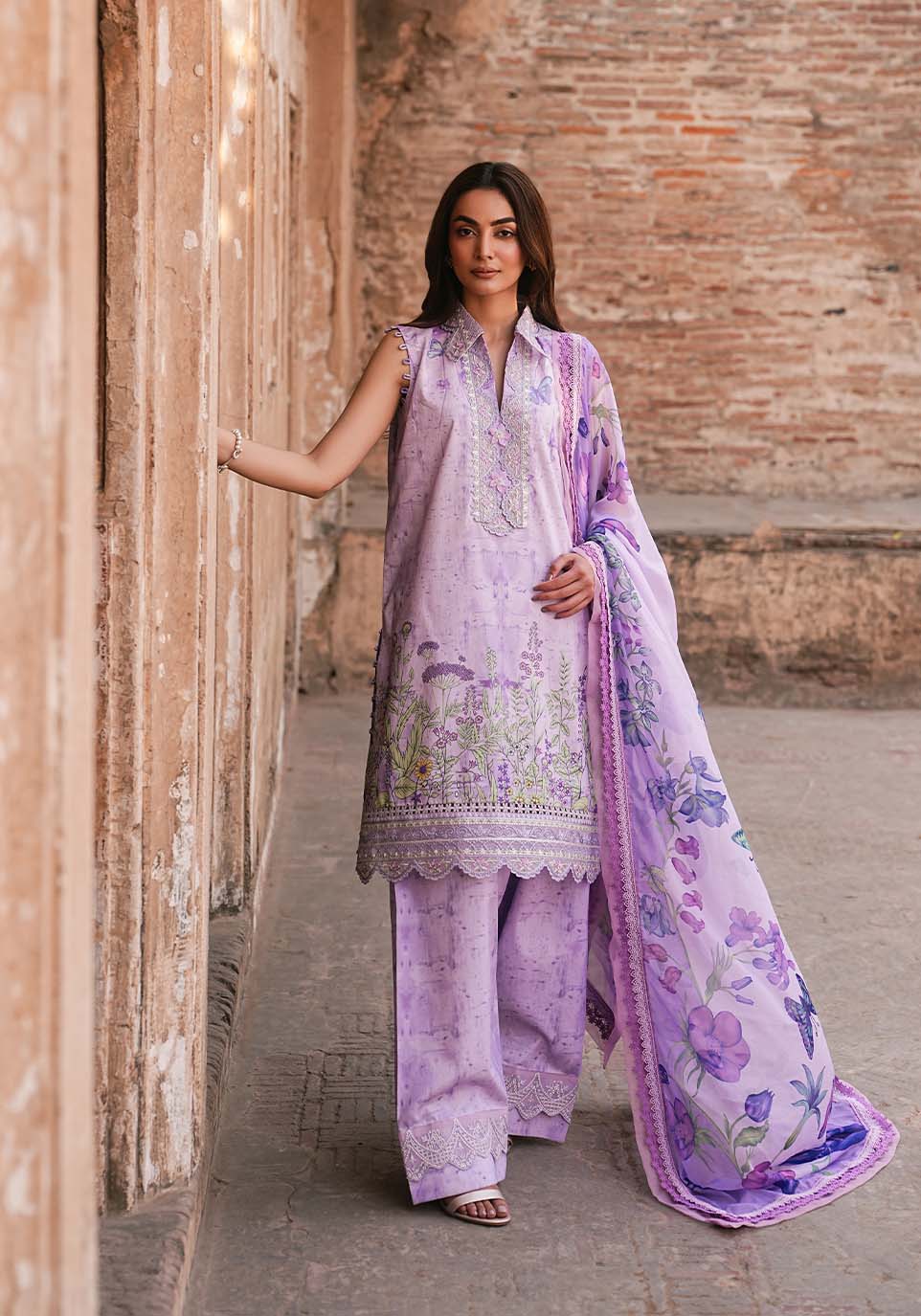 Zarqash | Luxe Lawn 26 | ZQL006 - House Of Hania