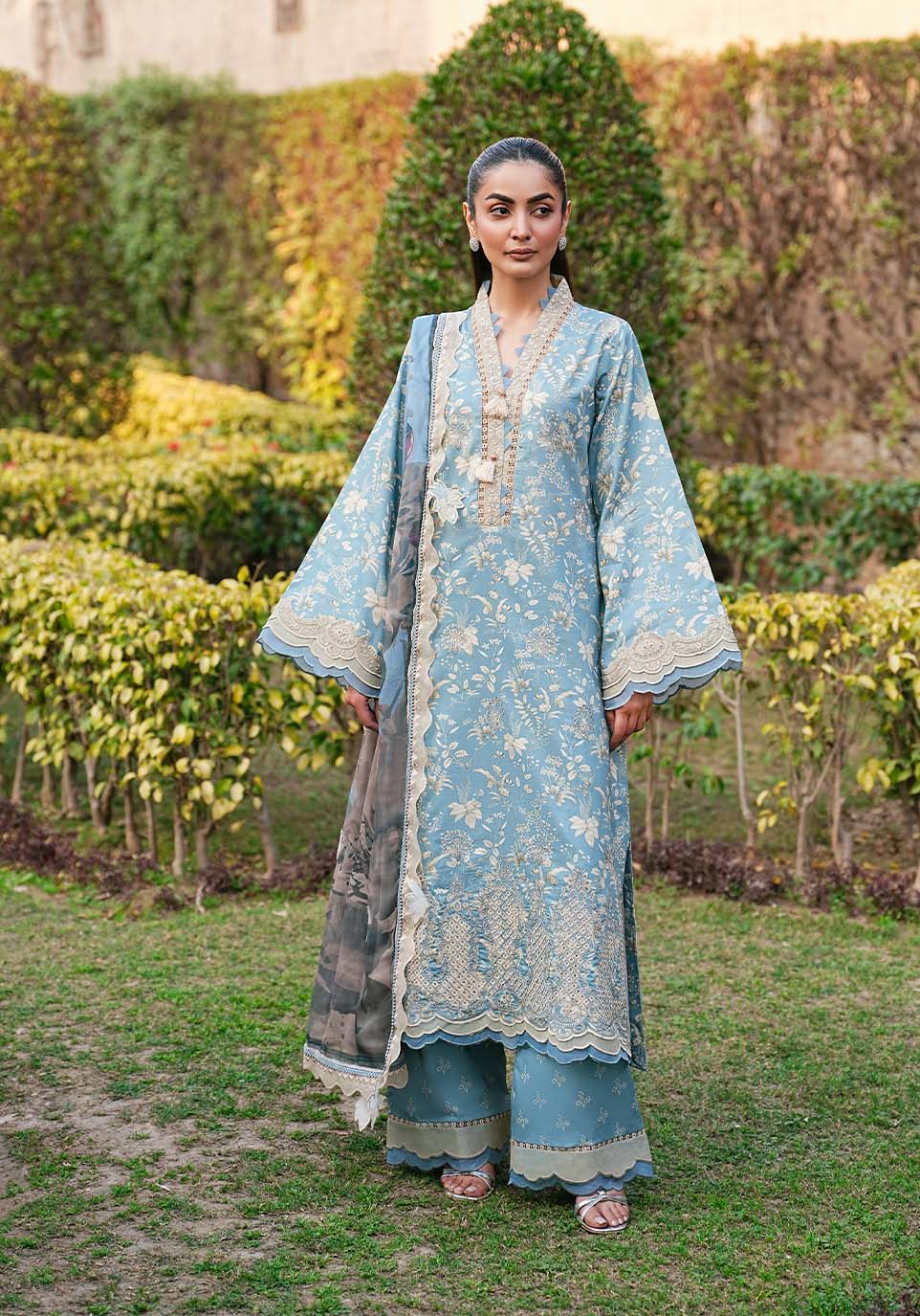 Zarqash | Luxe Lawn 26 | ZQL008 - House Of Hania