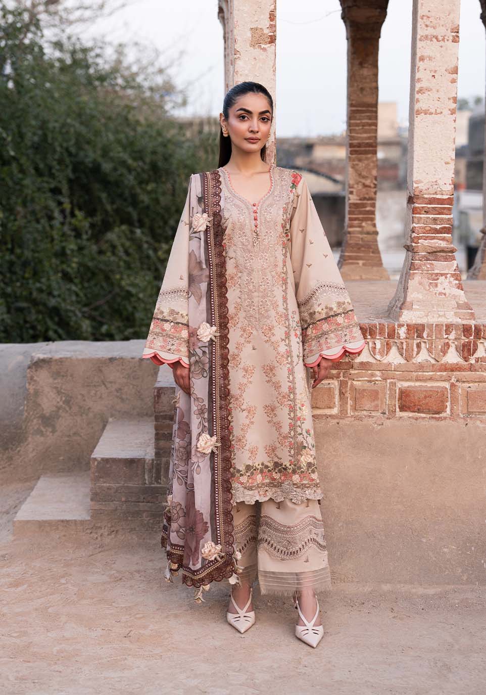 Zarqash | Luxe Lawn 26 |ZQL009 - House Of Hania