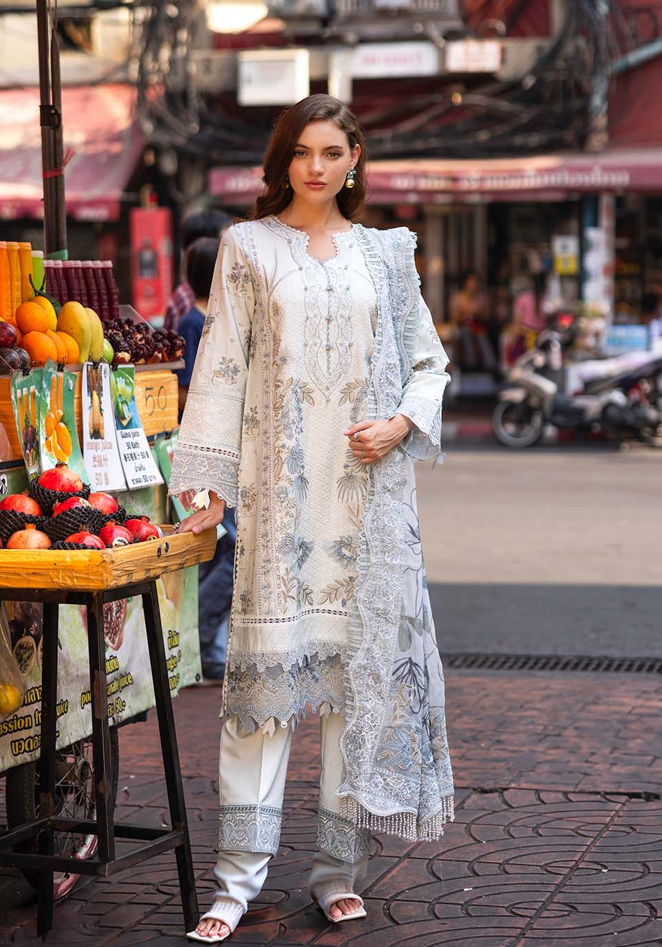 Zarqash | Luxury Lawn 25 | ZQLU 003 ANNE - House Of Hania
