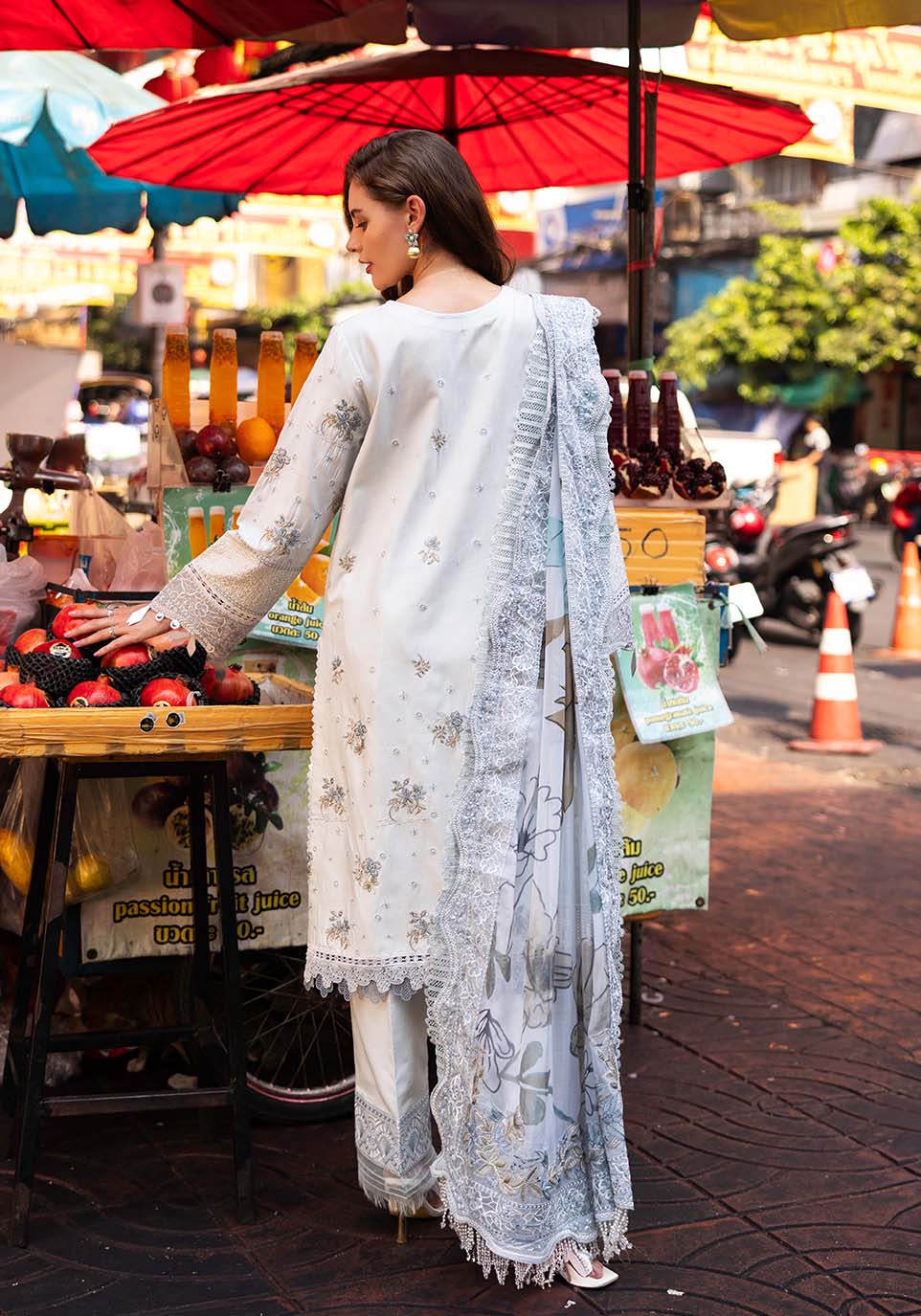 Zarqash | Luxury Lawn 25 | ZQLU 003 ANNE - House Of Hania