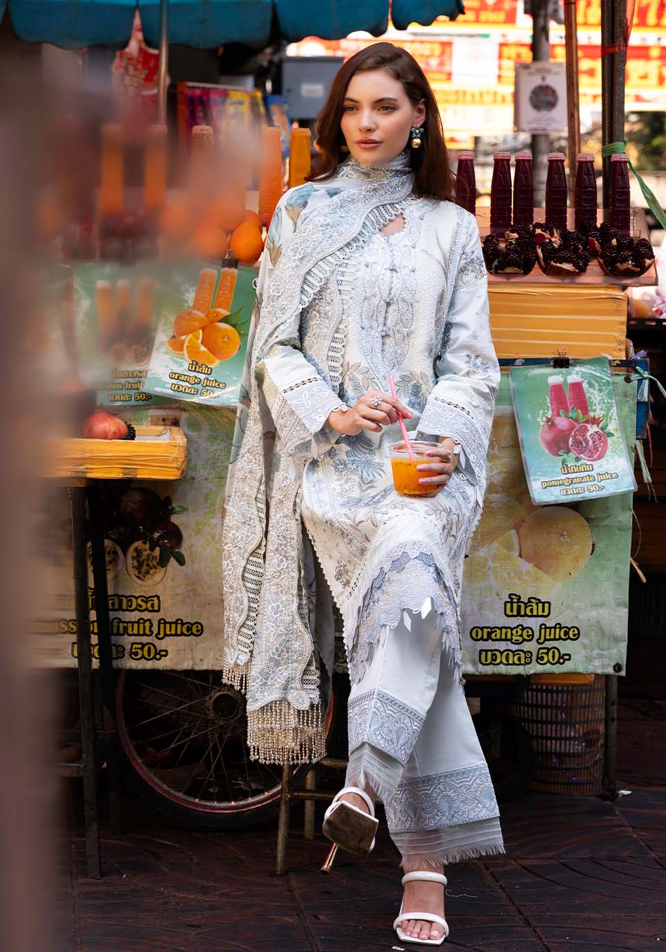 Zarqash | Luxury Lawn 25 | ZQLU 003 ANNE - House Of Hania