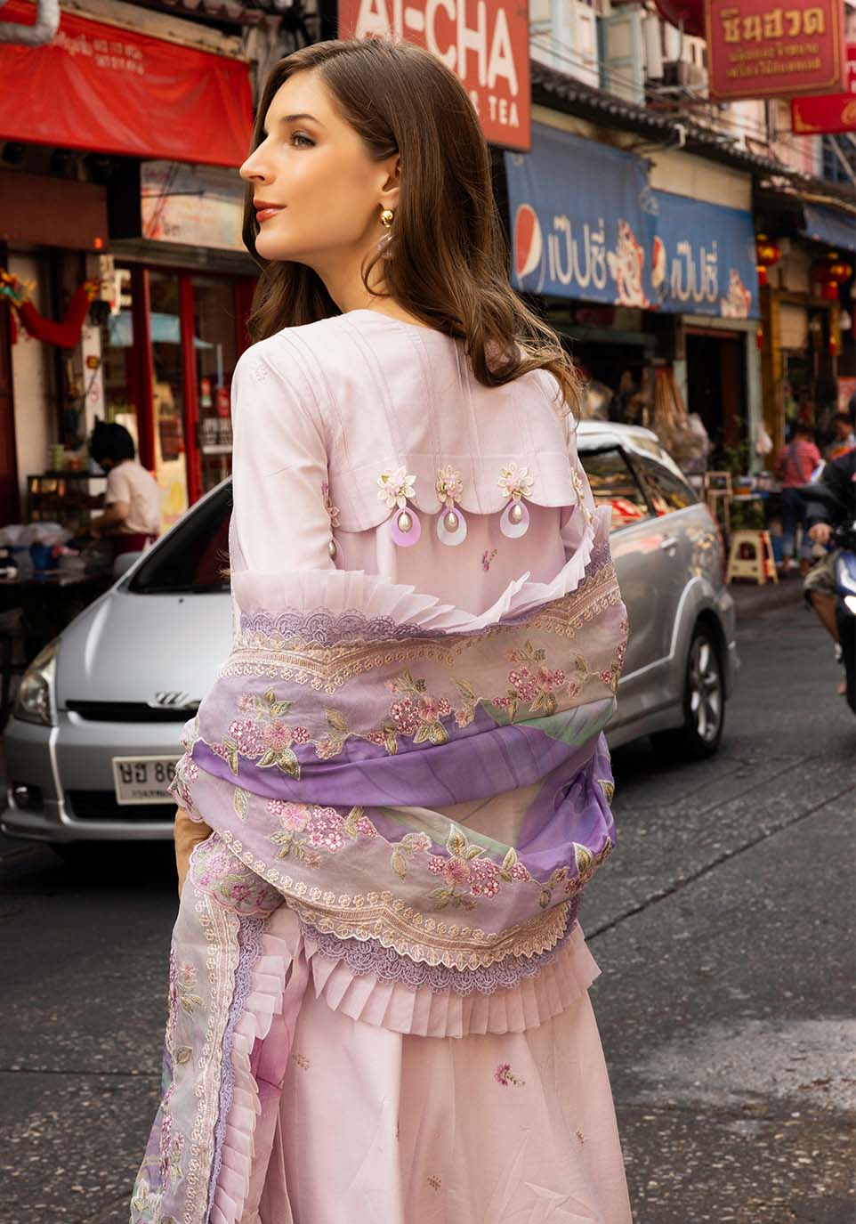 Zarqash | Luxury Lawn 25 | ZQLU 006 Daisy ~ Belle - House Of Hania
