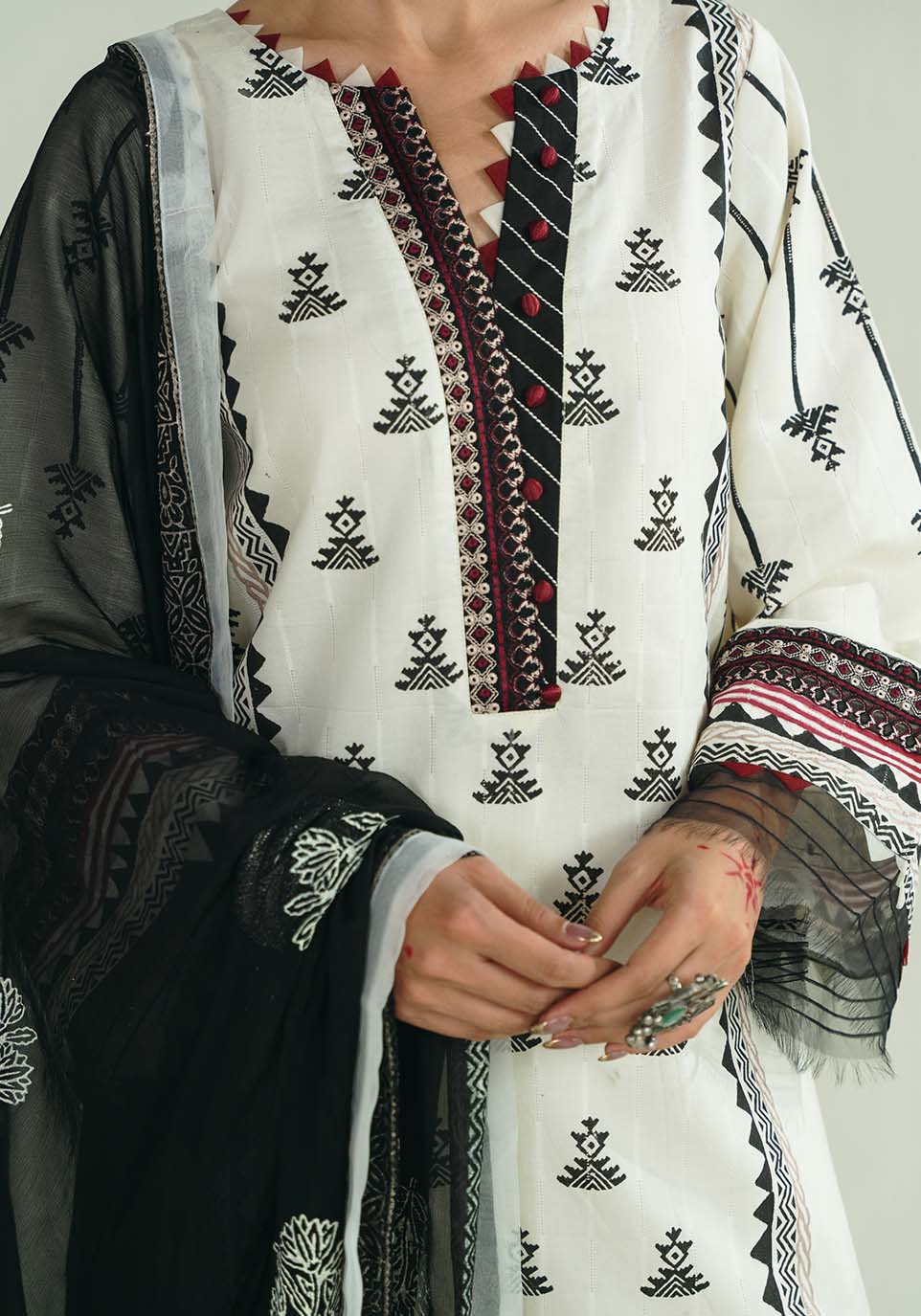 Zarqash | Nazakat Ready to Wear | NOOR-E-SIYAH - House Of Hania