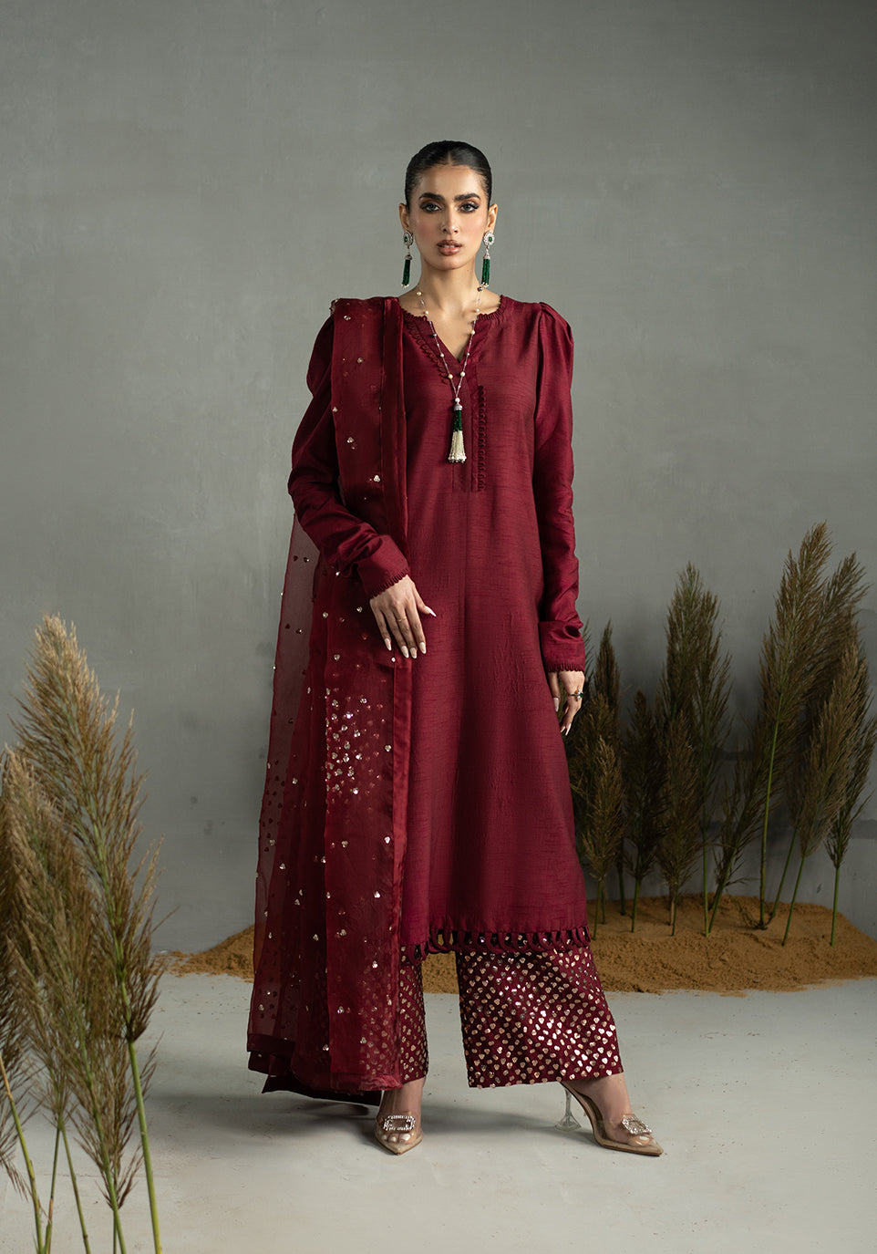 Zarqash | Silk Edit | ZQS 018 ROSE ROUGE - House Of Hania