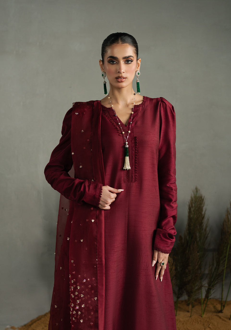 Zarqash | Silk Edit | ZQS 018 ROSE ROUGE - House Of Hania