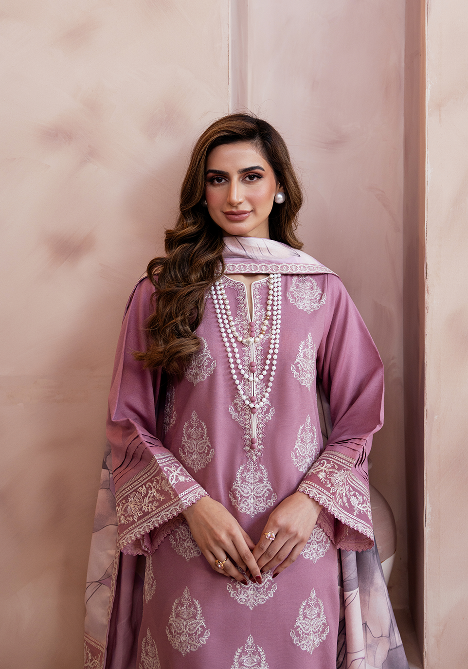 Zarqash | The Winter Luxe Pret | BLUSH HERITAGE - House Of Hania