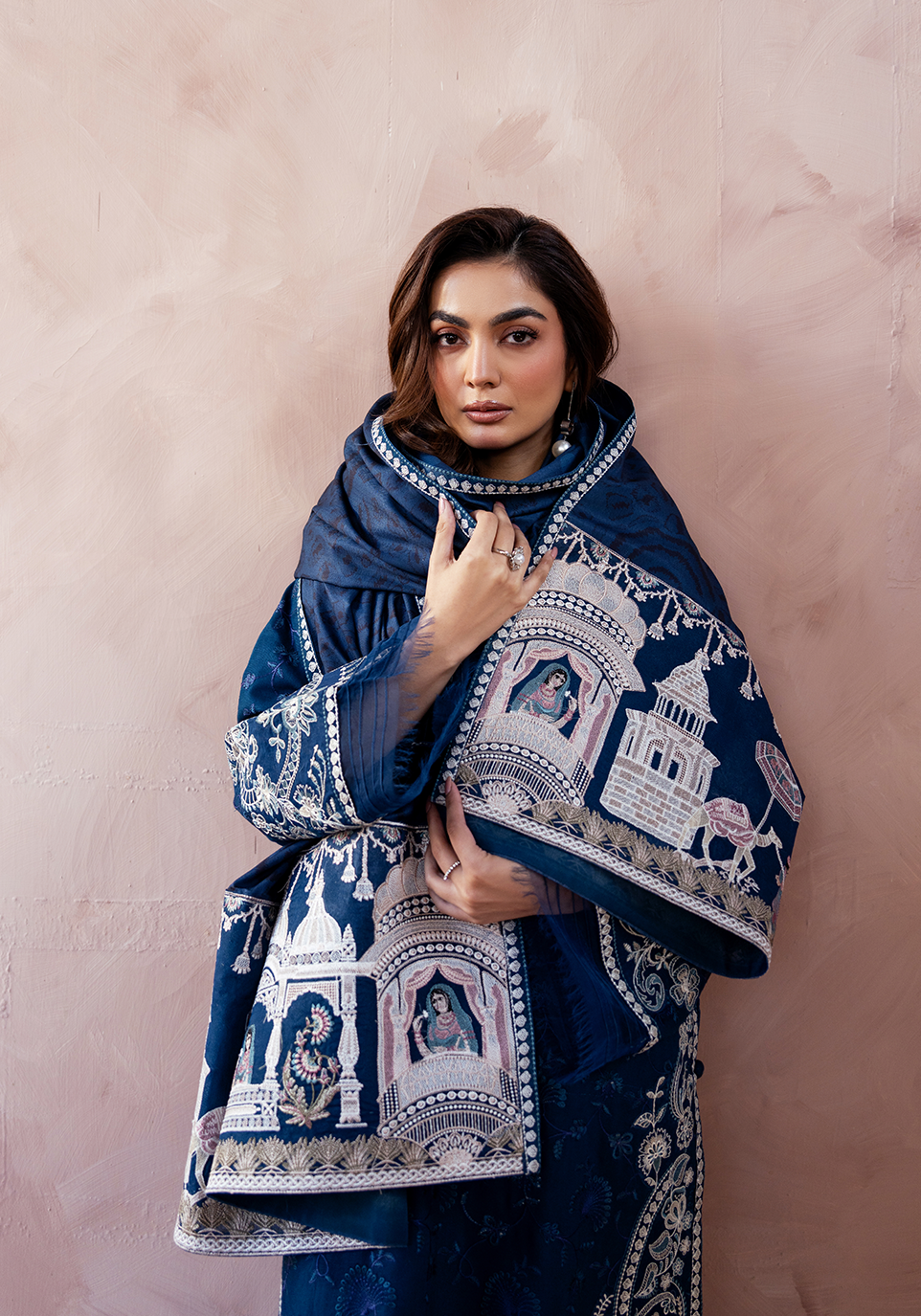 Zarqash | The Winter Luxe Pret | MIDNIGHT PAVILION - House Of Hania