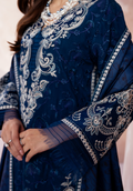 Zarqash | The Winter Luxe Pret | MIDNIGHT PAVILION - House Of Hania