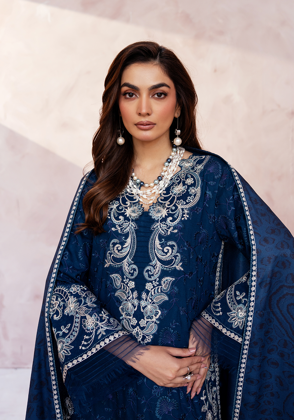 Zarqash | The Winter Luxe Pret | MIDNIGHT PAVILION - House Of Hania