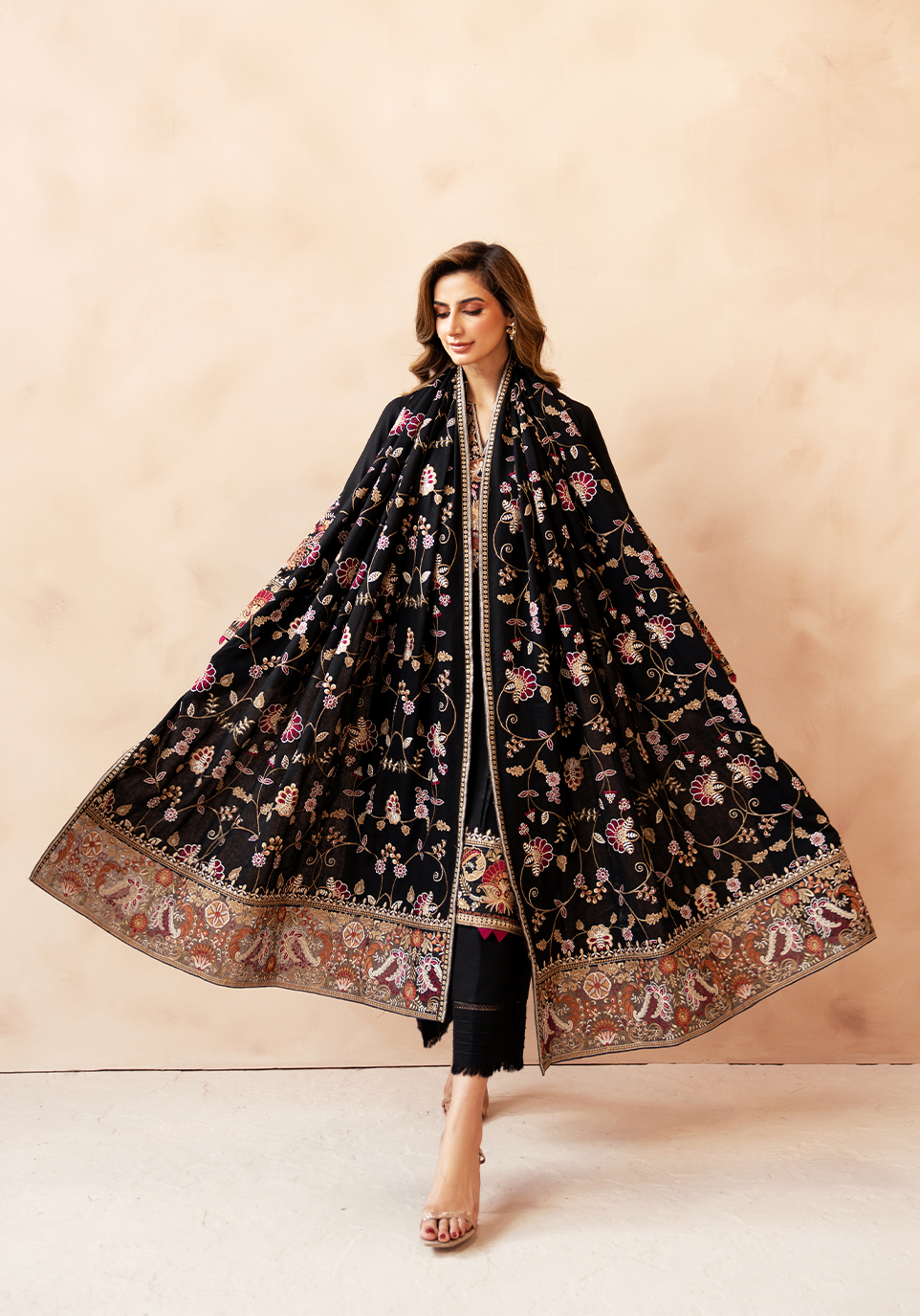Zarqash | The Winter Luxe Pret | NOIR BLOOM - House Of Hania