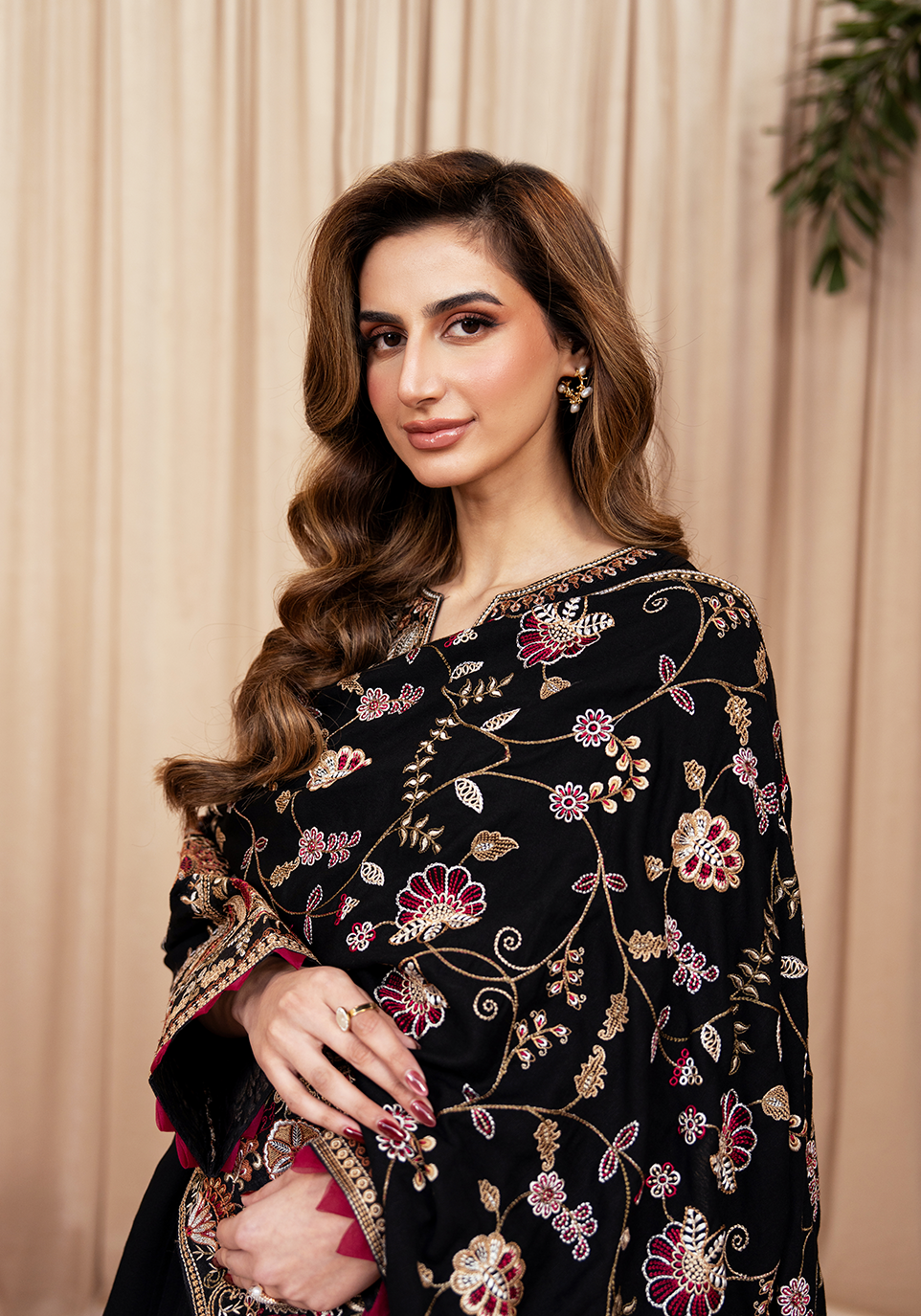 Zarqash | The Winter Luxe Pret | NOIR BLOOM - House Of Hania