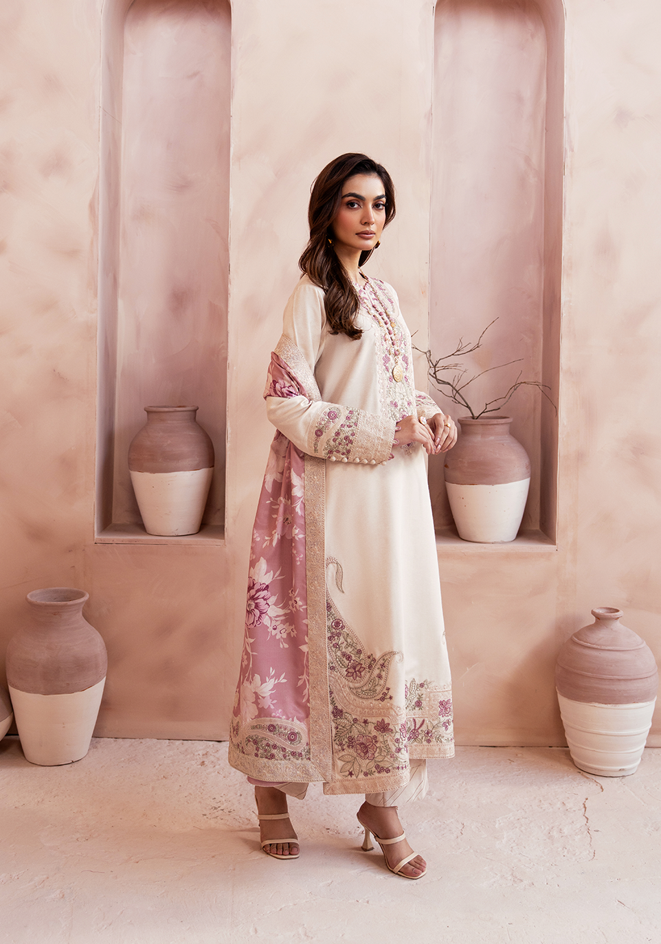Zarqash | The Winter Luxe Pret | NUDE BLOOM - House Of Hania