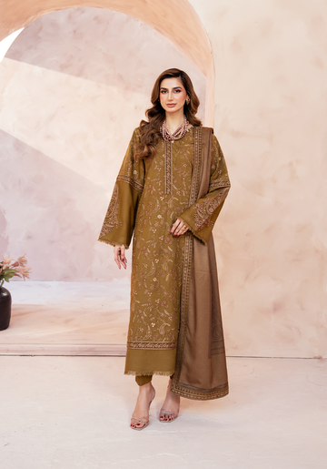 Zarqash | The Winter Luxe Pret | OLIVE REVERIE - House Of Hania