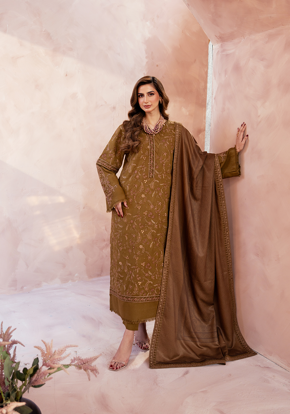 Zarqash | The Winter Luxe Pret | OLIVE REVERIE - House Of Hania