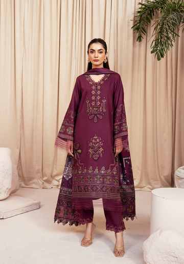 Zarqash | The Winter Luxe Pret | PLUM REVERI - House Of Hania