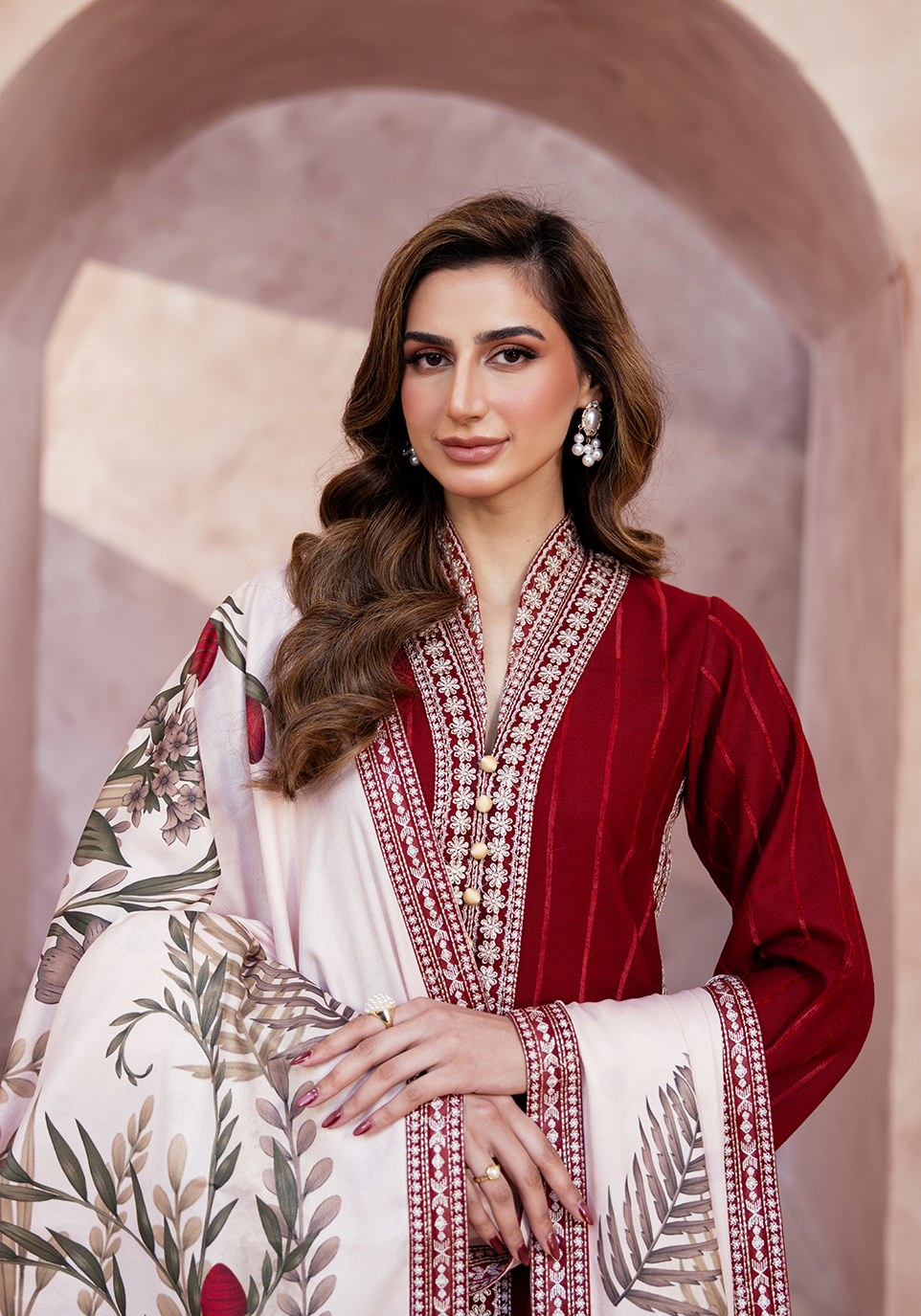 Zarqash | The Winter Luxe Pret | RED WHISPER - House Of Hania