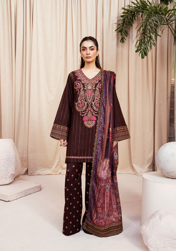 Zarqash | The Winter Luxe Pret | VELVET EMBER - House Of Hania