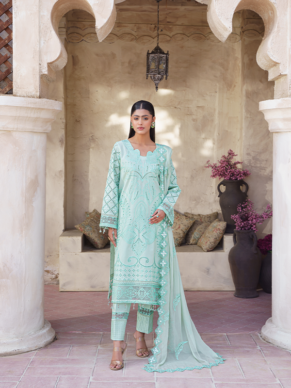Zebtan | Zeenat Luxury Lawn Eid Collection | ZL 03 - House Of Hania