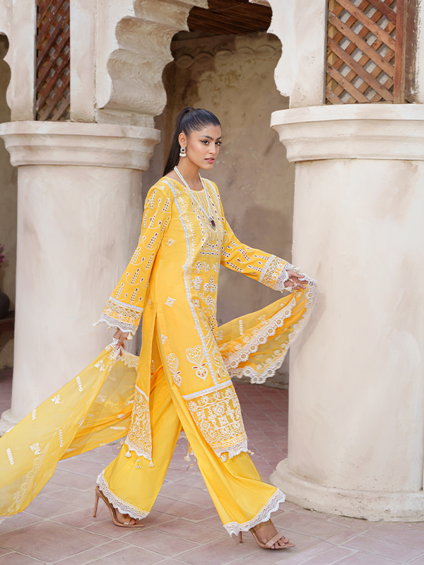 Zebtan | Zeenat Luxury Lawn Eid Collection | ZL 08 - House Of Hania