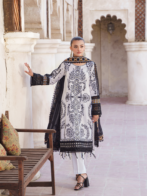 Zebtan | Zeenat Luxury Lawn Eid Collection | ZL 10 - House Of Hania