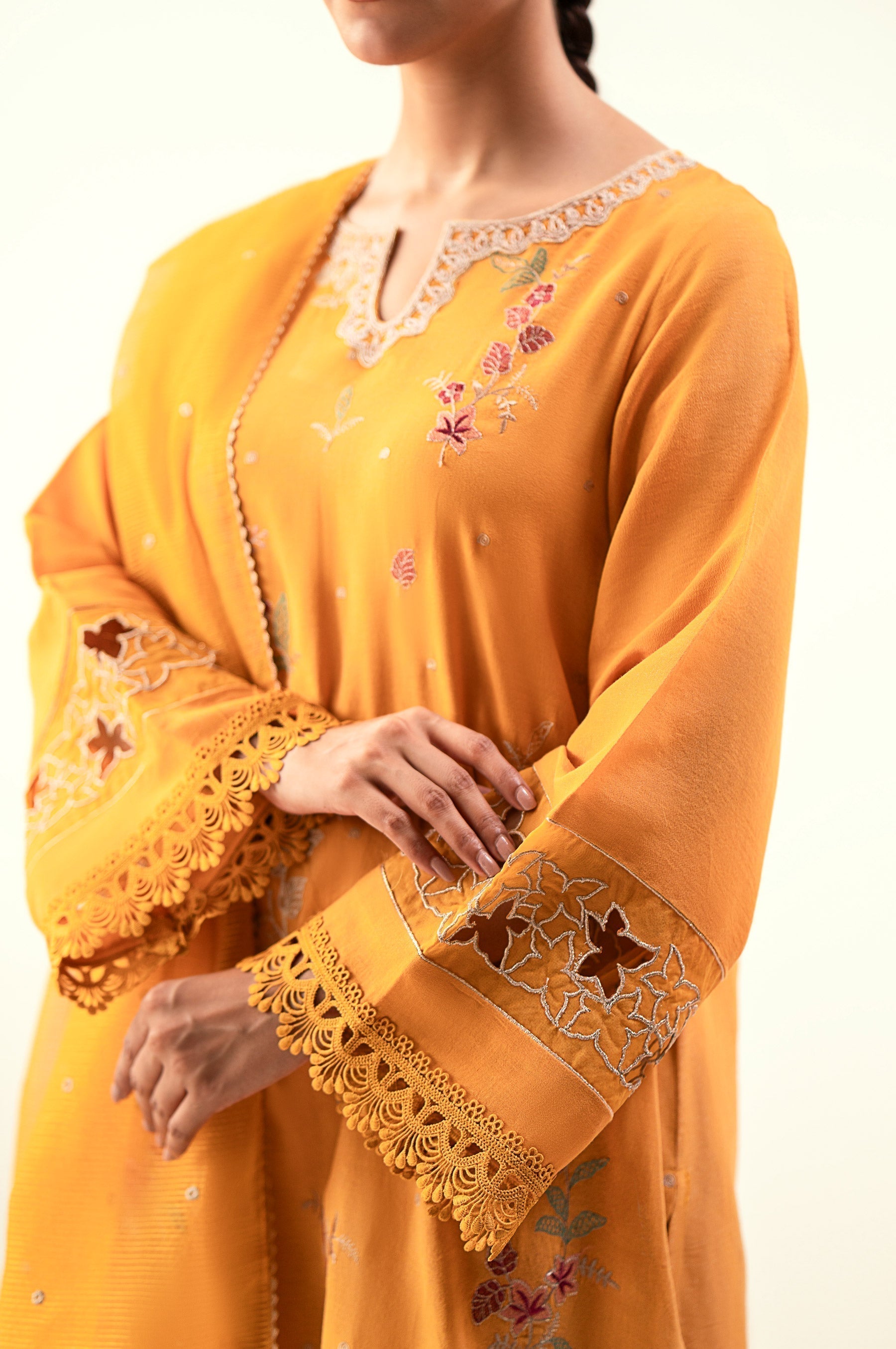Zeen | Winter Collection | Cambric Zari 34 - House Of Hania