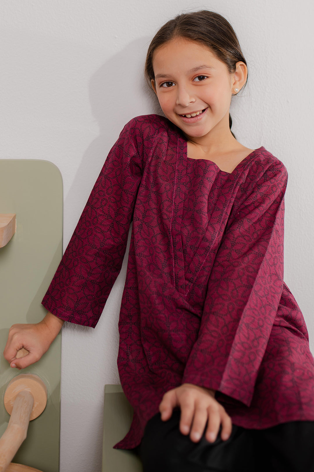 Zellbury Girls | 1 Piece Khaddar | Kurta - 1170 - House Of Hania