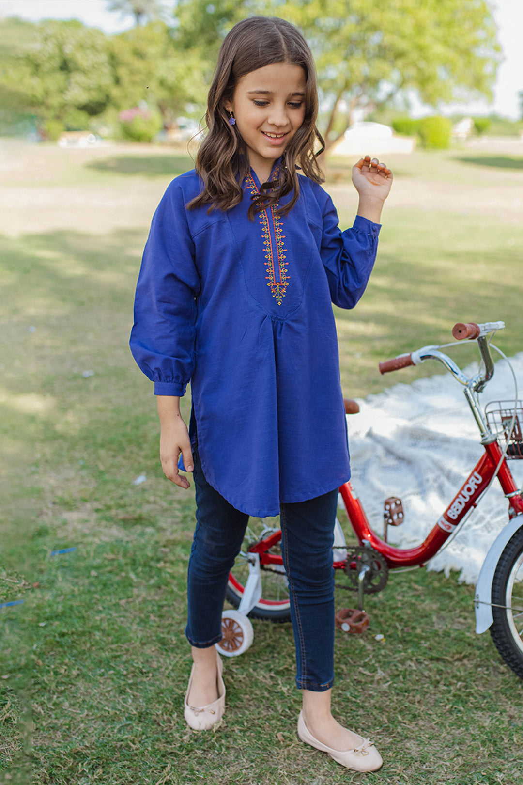 Zellbury Girls | 1 Piece Khaddar | Kurta - 1201 - House Of Hania