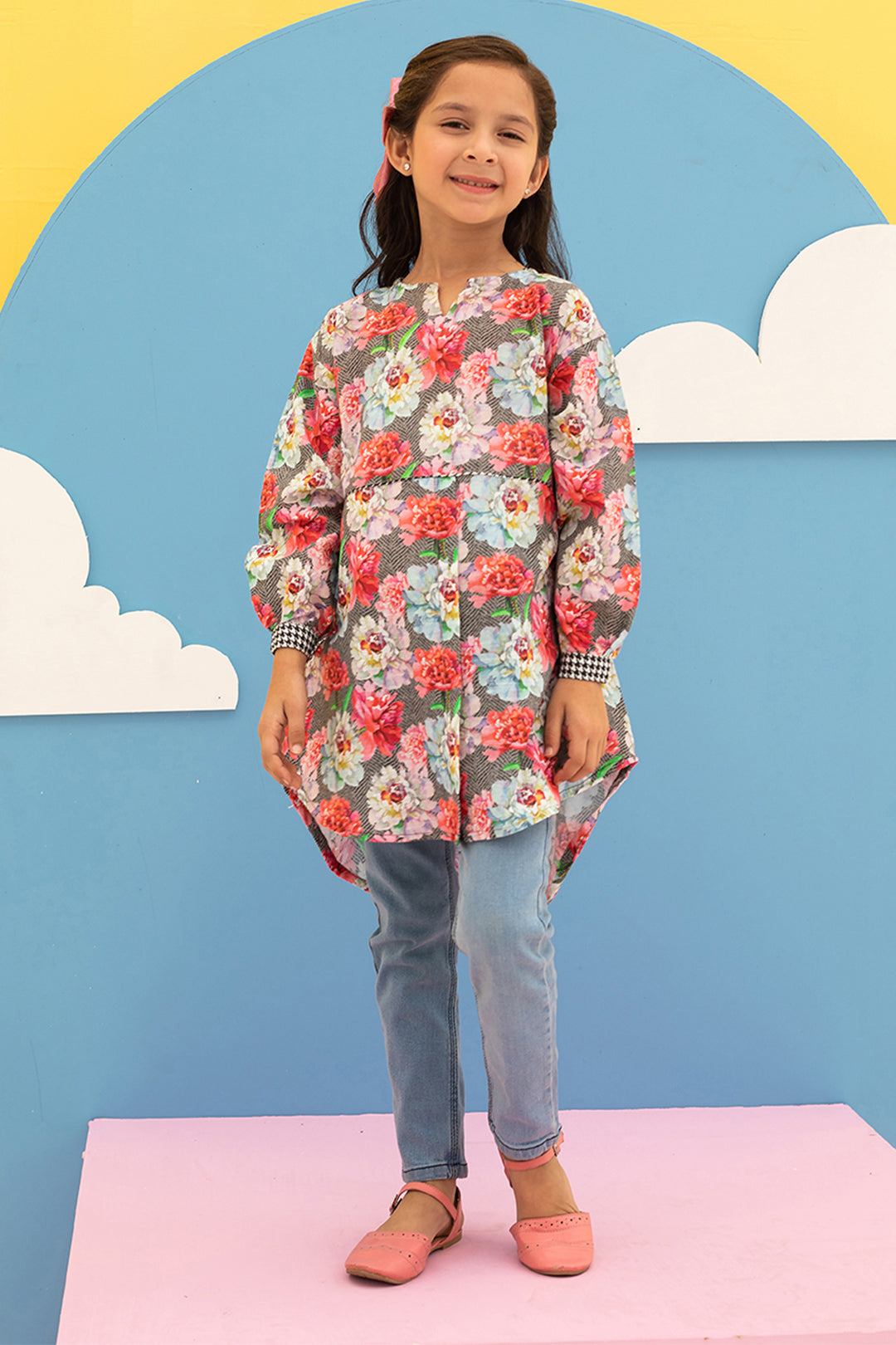 Zellbury Girls | 1 Piece Khaddar | Kurta - 1223 - House Of Hania