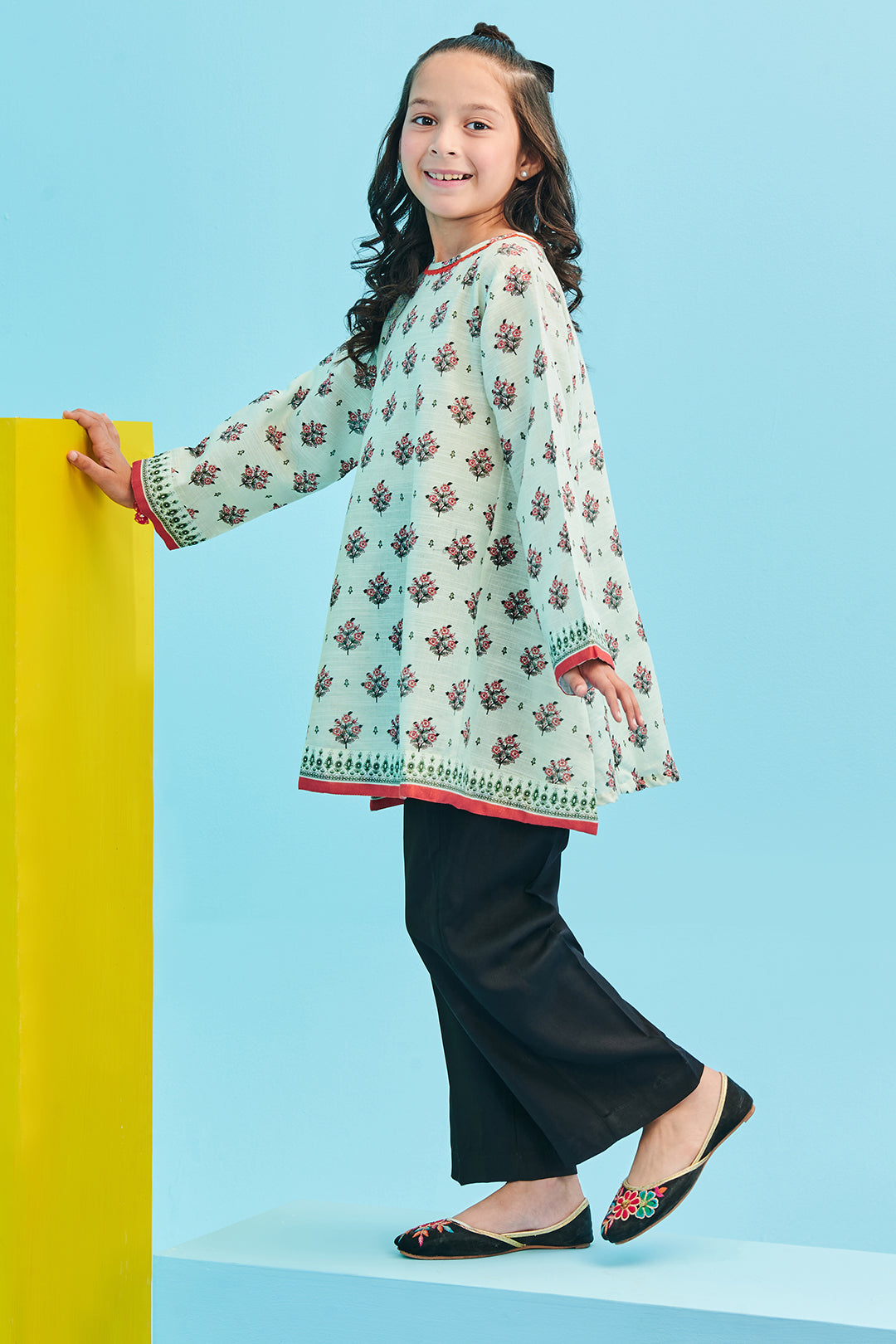 Zellbury Girls | 1 Piece Khaddar | Kurta - 1733 - House Of Hania