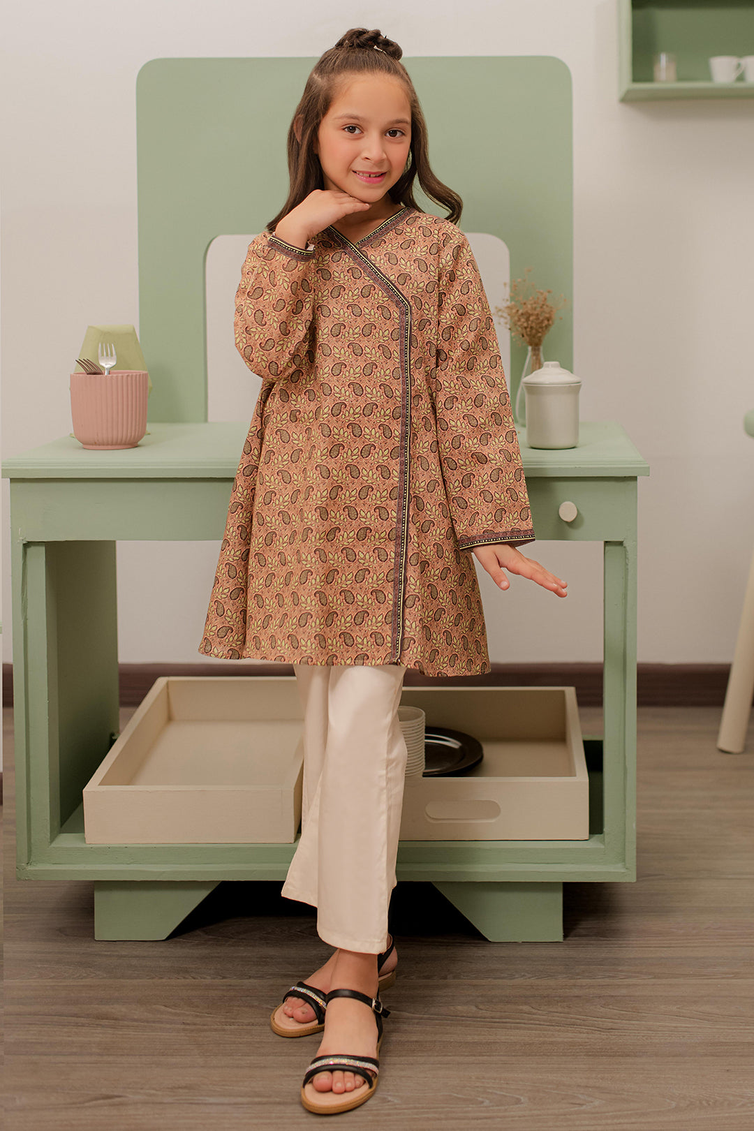 Zellbury Girls | 1 Piece Khaddar | Kurta - 1780 - House Of Hania