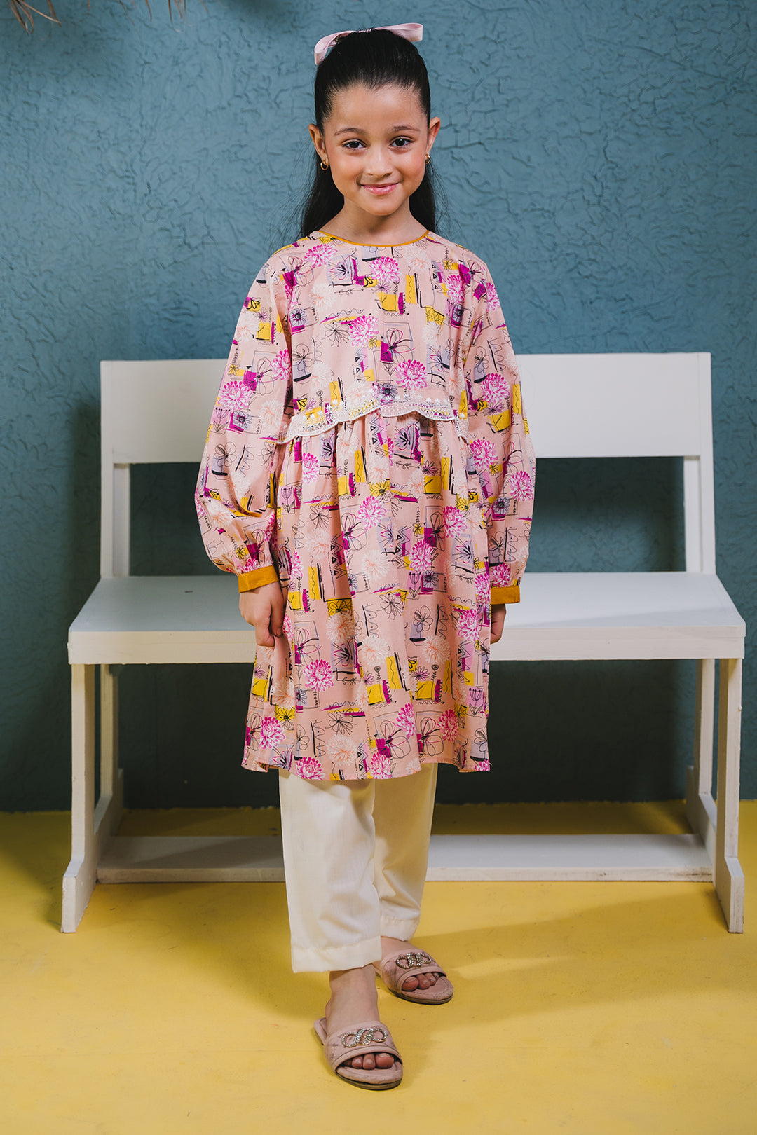 Zellbury Girls | 1 Piece Lawn | Embroidered Kurta - 1452 - House Of Hania